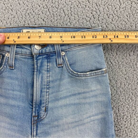 Madewell Perfect Vintage Straight Jean Danby Wash: Knee-Rip Edition  | Size:  24 - Picture 8 of 15